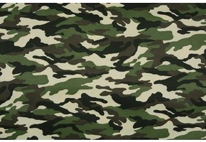 Armee Polyester Baumwolle Dunkelgrün-Dunkelbraun