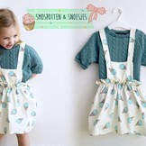 Gebreide kabel stof tricot Zeegroen