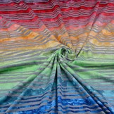 Jersey Viscose Kleine Streep Multicolor 1