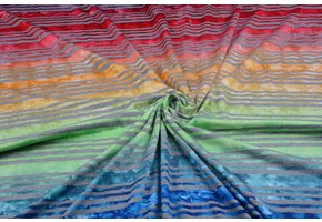 Jersey Viscose Small stripe Multicolor 1