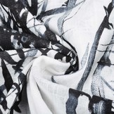 Printed Cotton Linenlook Bamboo plant