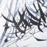 Printed Cotton Linenlook Bamboo plant