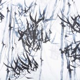 Printed Cotton Linenlook Bamboo plant