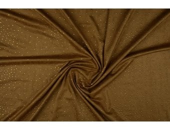 Suede gold drop Mokka Bruin