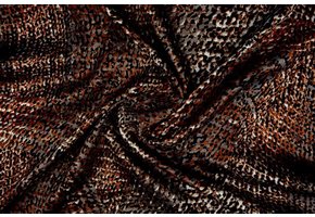 Stretch Satijn Bedrukt Multi color 20