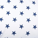 Linenlook Viscose Printed Stars Blue
