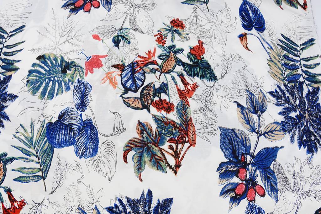 Linenlook Viscose Printed Tropical
