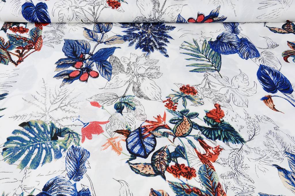 Linenlook Viscose Printed Tropical
