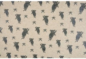 Mi & Joe Baumwolljersey Koala Glitzer Beige Melange