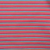 Cotton Jersey Streep Multi Rood