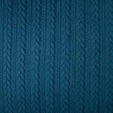 Gebreide kabel stof tricot Petrol