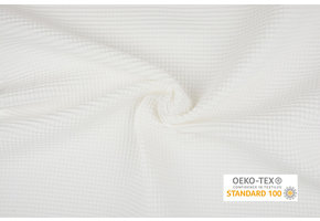 Waffle Pique Fabric Creme
