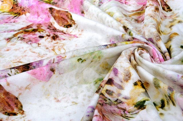 Viscose Jersey Panterbloem Creme