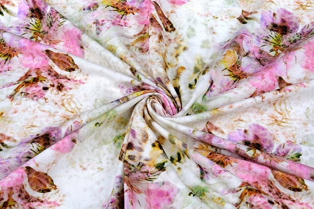 Viscose Jersey Panterbloem Creme