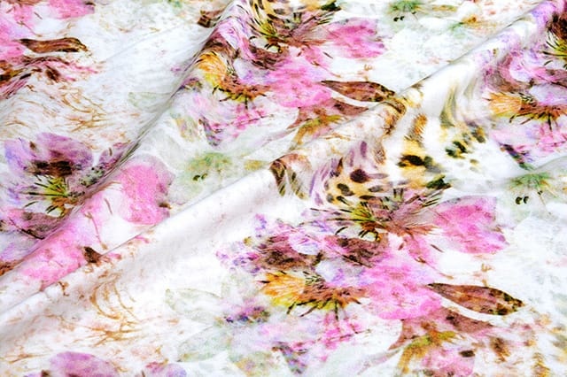 Viscose Jersey Panterbloem Creme
