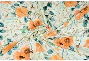 Viskose Jersey Butterblume Pfirsich