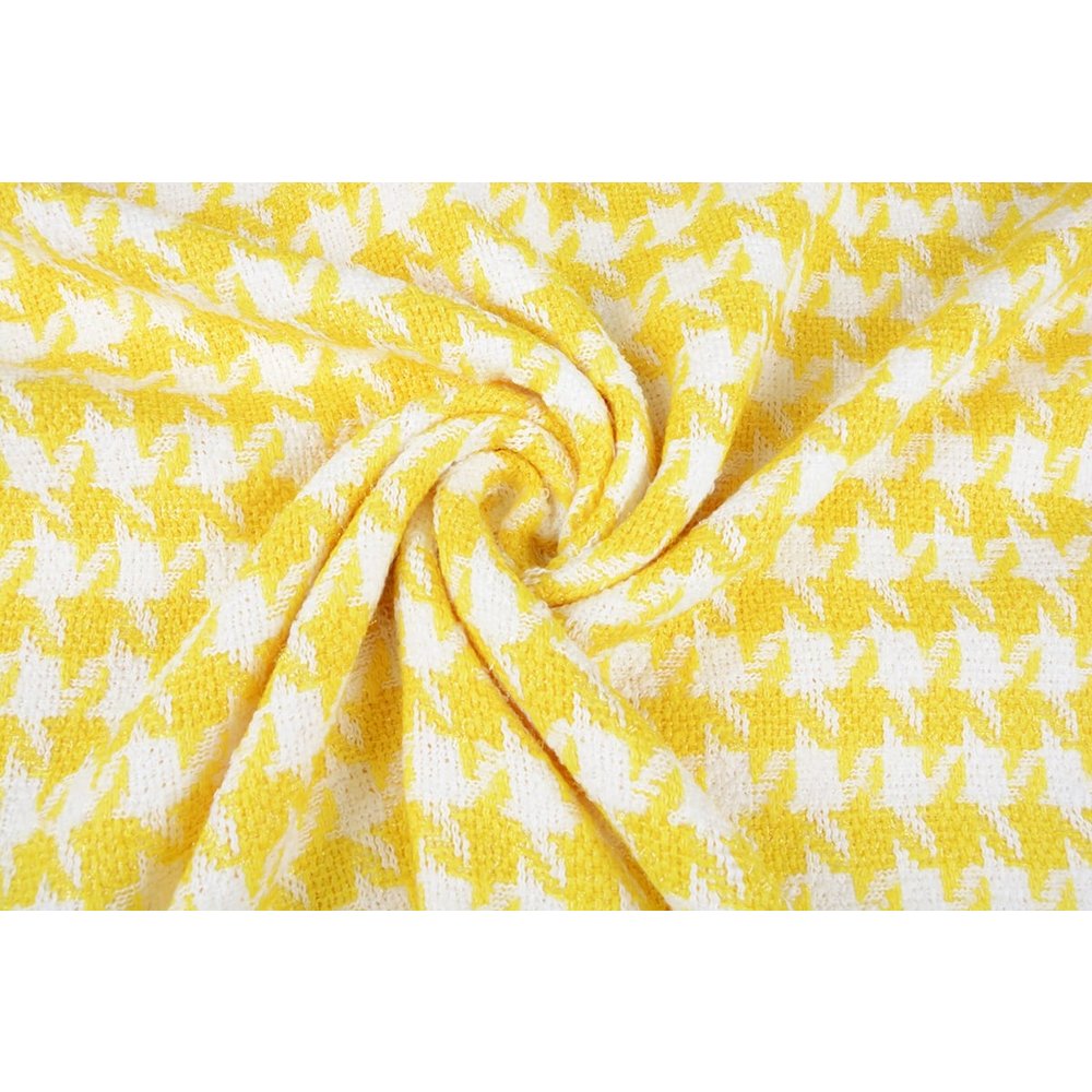Summer Bouclé Stella Yellow YES Fabrics