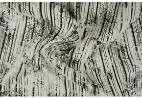 Stripe Fur Foil Beige