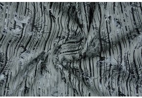 Stripe Fur Foil Grey