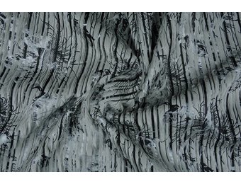 Gestreiftes Fellimitat Folie Grau