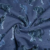 Jogging printed double face Tiger Blue