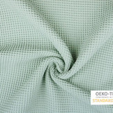 Waffle Pique Fabric Old Mint