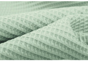 Waffle Pique Fabric Old Mint