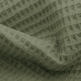 Waffle Pique Fabric Light Army Green