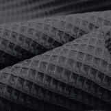 Wafel Katoen Donker Grijs