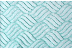 Coral Fleece Gevlochten Mint Groen