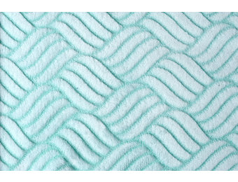 Coral Fleece Geflochten Minzgrün