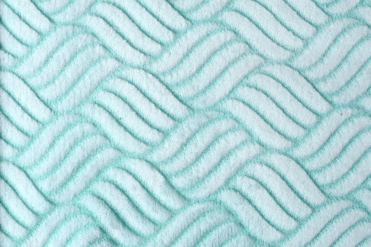 Coral Fleece Braided Mint Green