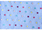Coral Fleece Dots Baby Blue