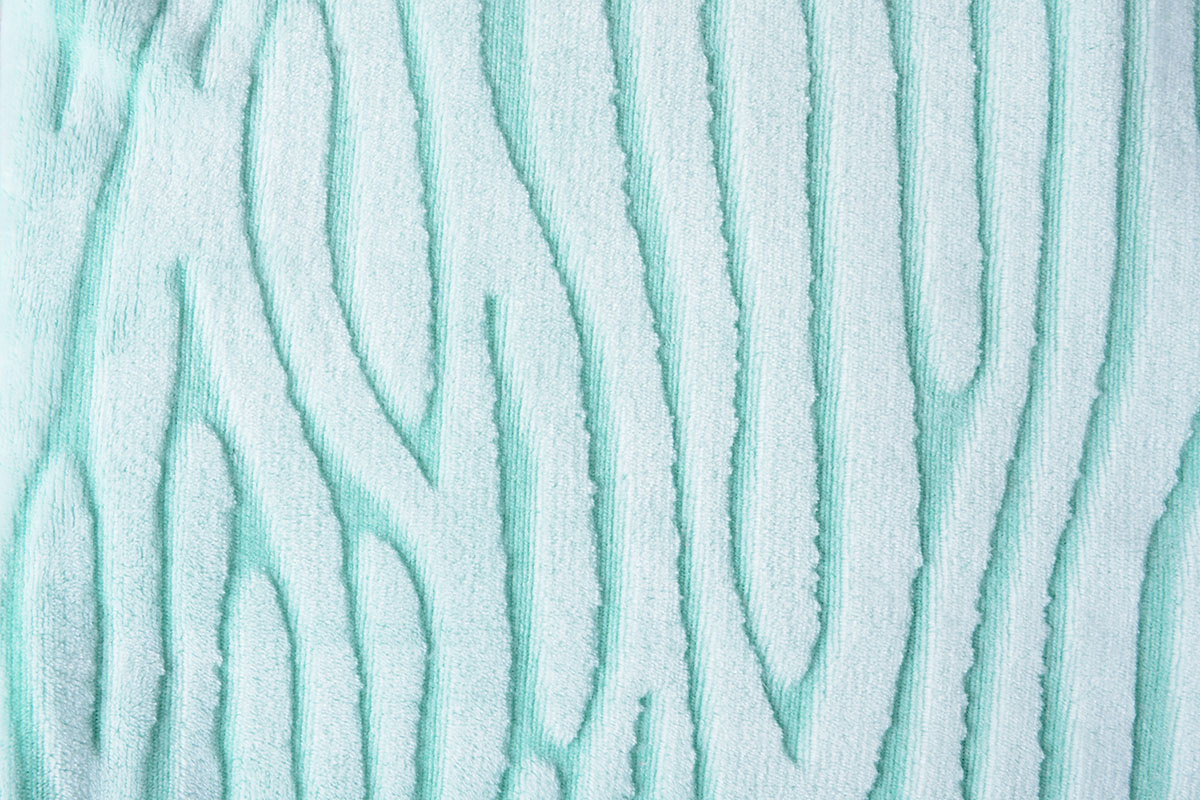 Coral Fleece Zebra Mint Groen