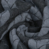 Multicolor Strickstoff Zopfmuster Jersey Grau Dunkelgrau