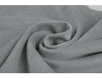 Cordstoff 16 W Grau