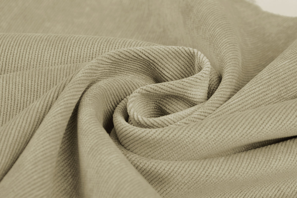 Rib Stof 16 W Corduroy Kaki Beige