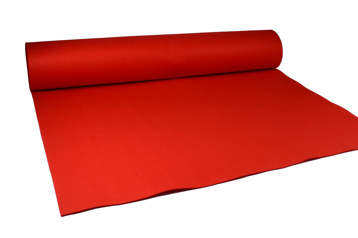 Roter Teppich Stoff Dick - 1 Meter breit