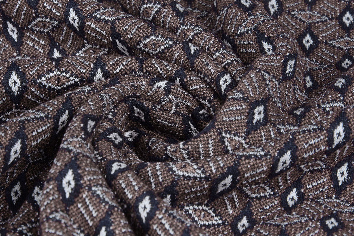 Jacquard Gebreid Diamand Oud roze