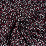 Jacquard Gestrickt Diamant Bordeaux