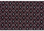 Jacquard Knitted Diamond Bordeaux