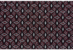Jacquard Gestrickt Diamant Bordeaux