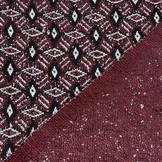 Jacquard Knitted Diamond Bordeaux