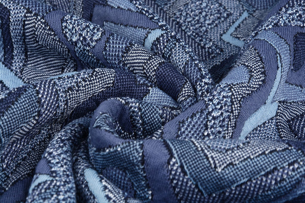 Jacquard Gestrickt Picassa Blau