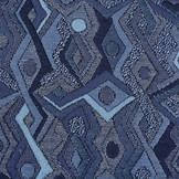 Jacquard Gebreid Picassa Blauw