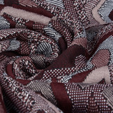 Jacquard Knitted Picassa Bordeaux