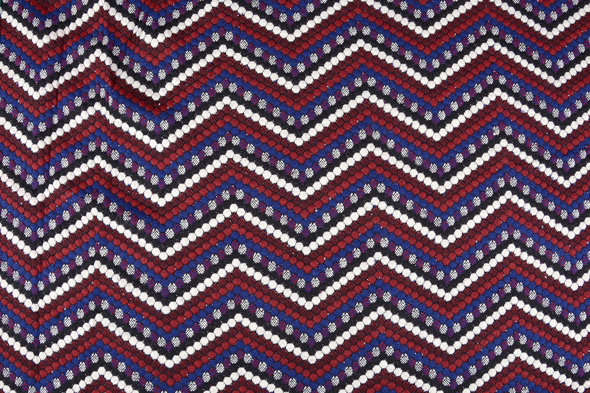 Jacquard Gestrickt Punkte Bordeaux
