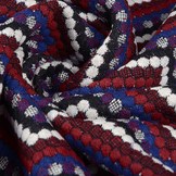 Jacquard Gebreid Dots Bordeaux