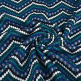 Jacquard Gebreid Dots Zeegroen