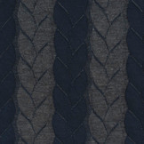 Gebreide Kabel Stof Tricot Marine Grijs